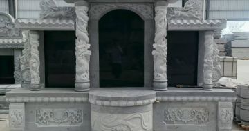 东莞 芝麻灰高档墓碑，土墓，可定制
