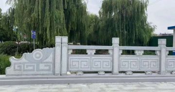 东莞 芝麻灰桥栏杆、河道栏杆安装效果