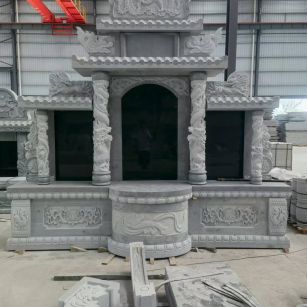 东莞 芝麻灰高档墓碑，土墓，可定制