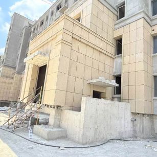 东莞 黄金麻干挂，工地实拍