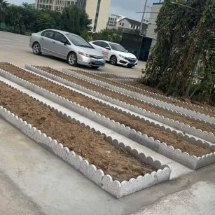 东莞 花边石、花围石、花园石安装效果