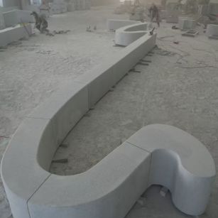 东莞 花岗岩整石坐凳拼装