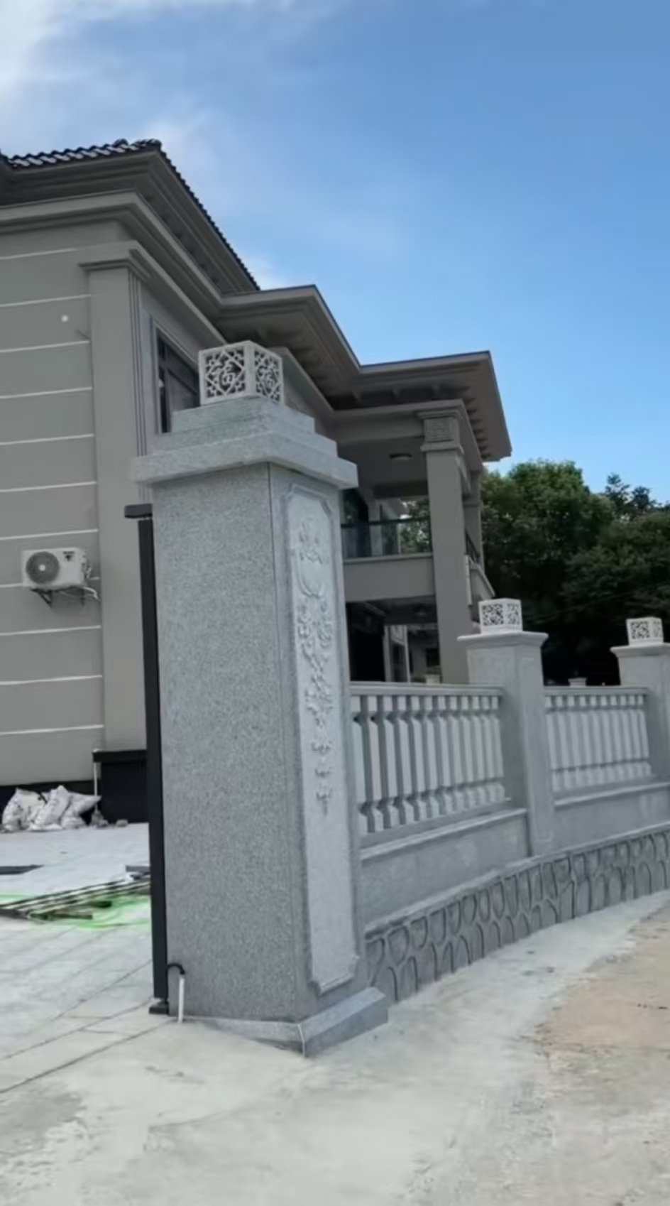 东莞 芝麻白别墅围墙栏杆，私人订制