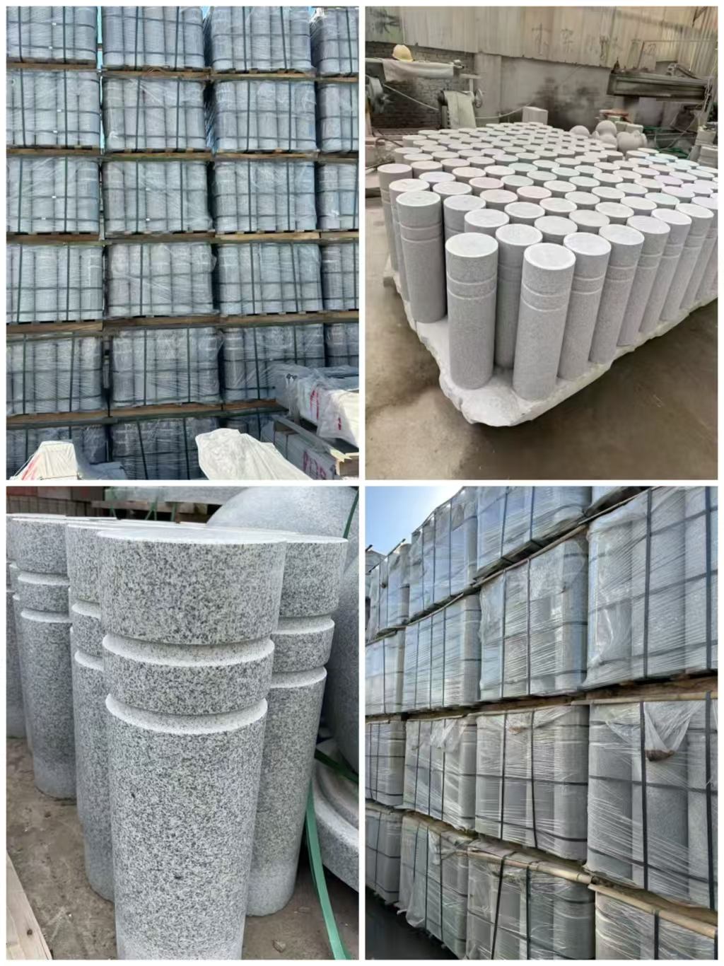 东莞 芝麻白花岗岩挡车柱、隔离柱多少钱