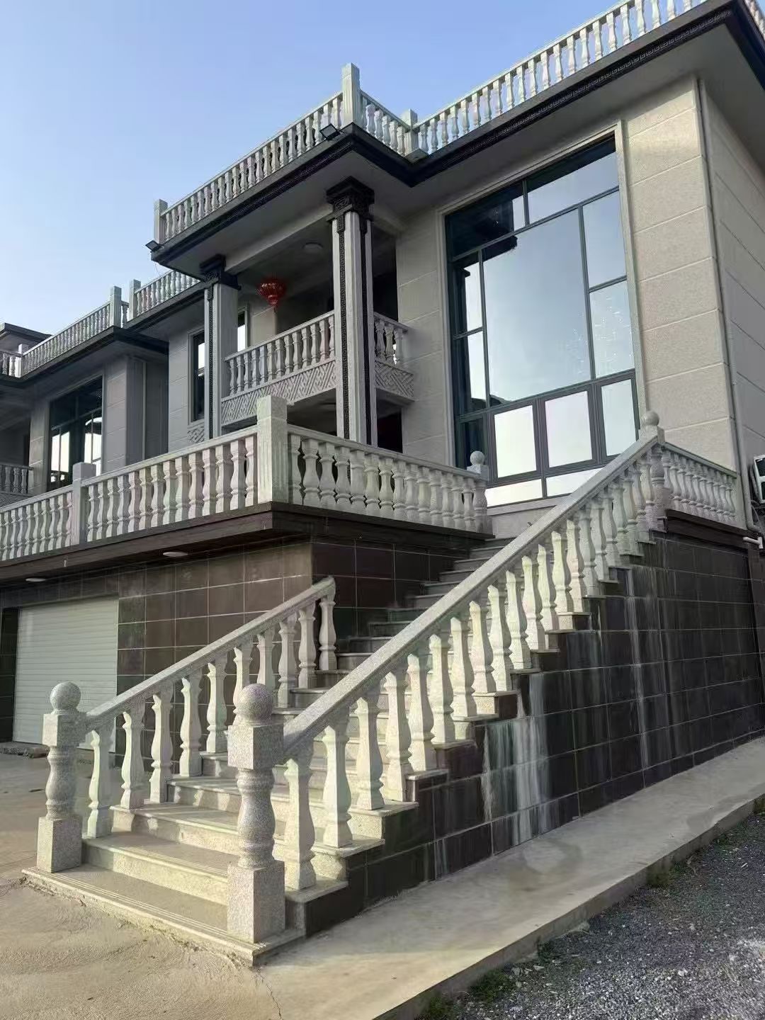 东莞 芝麻白别墅阳台栏杆，楼梯栏杆