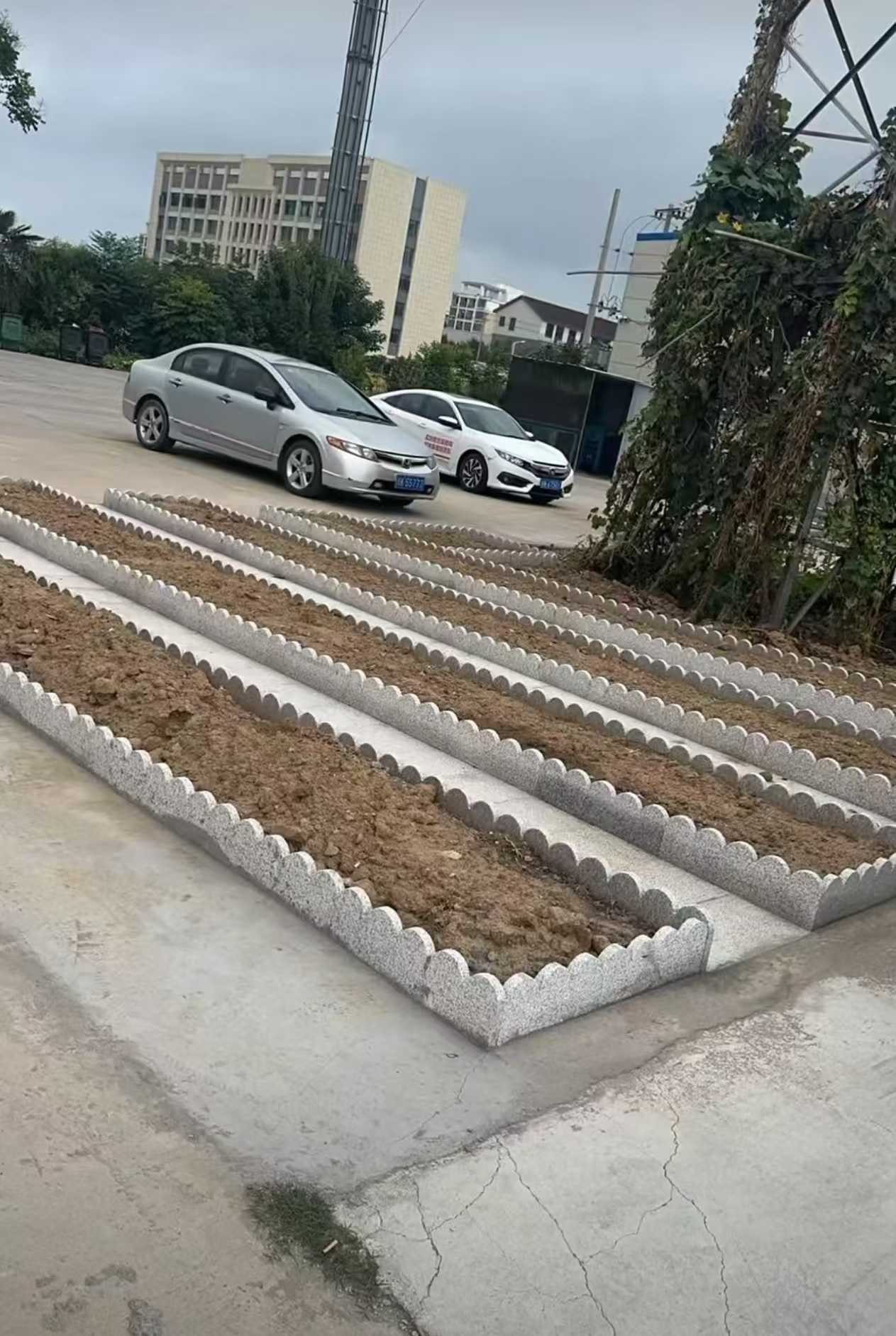 东莞 花边石、花围石、花园石安装效果