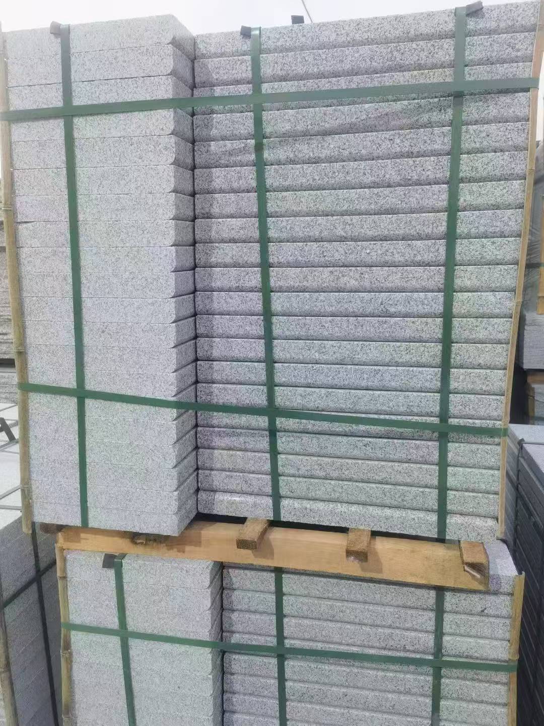 东莞 5公分芝麻白，倒斜角，室外楼梯踏步